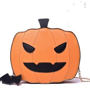 Pumpkin Crossbody Bag Shoulder Chain Purse